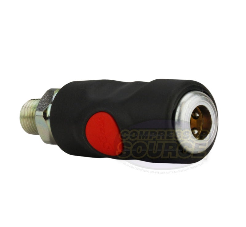 Prevost Corporation USI061251 T Style 1/4 Male Safety Push Button Coupler - Image 2